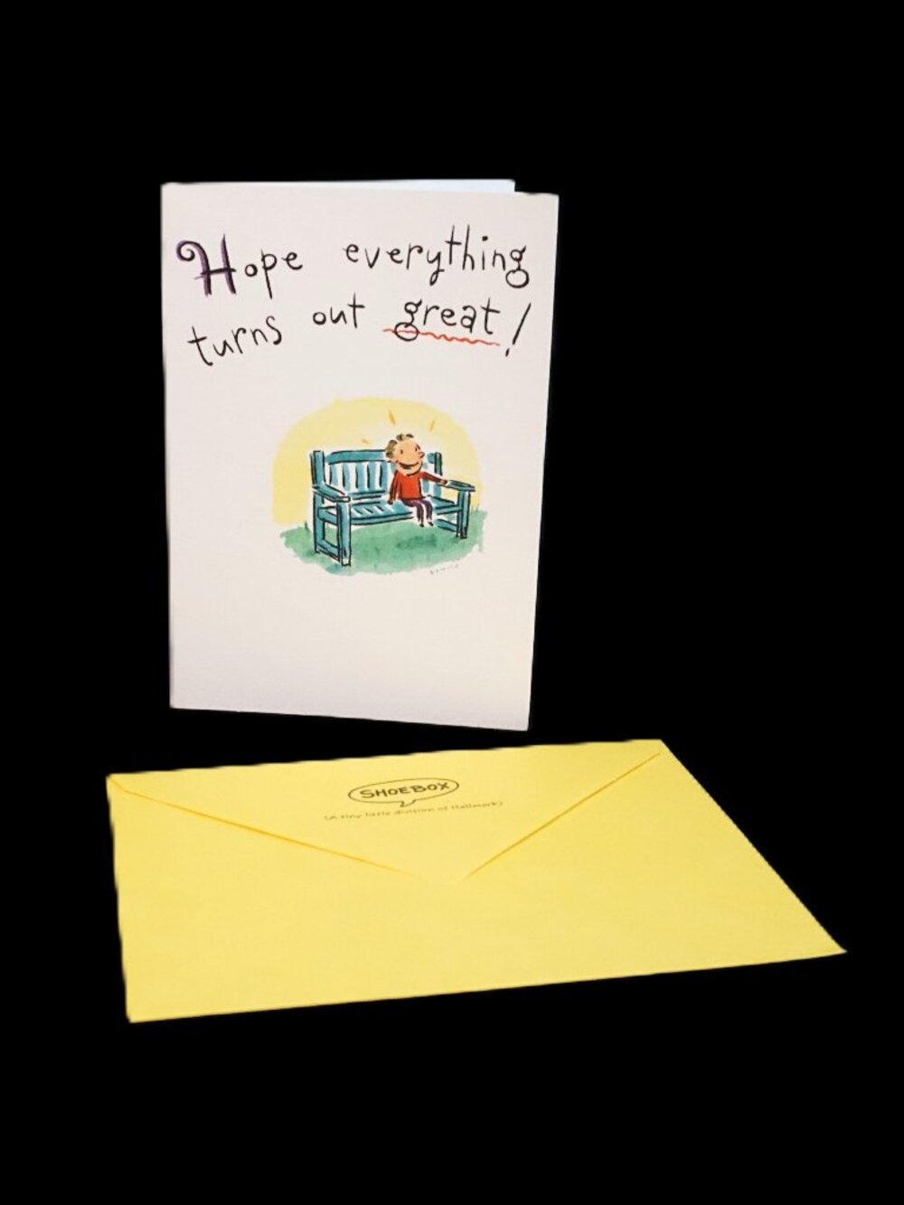 Shoebox Vintage Hallmark Encouragement Greeting Note Card